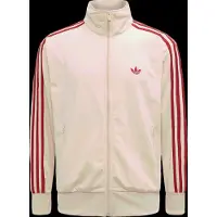 Adidas Originals Sweatjakke 'Firebird' chamois / carminrød