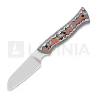 Kizer Cutlery Whip Tail AEB-L kniv, Multicolor Vortex Micarta, Satin