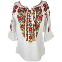 Rody’s forever Dirdnl-bluse hvid