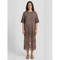 Opal Studio Kjole ' Lace ' brun