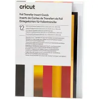 Cricut Royal Flush Sampler - Folietransfe-indstikskort - 12 stykker - 108 x 156 mm - guld, rød