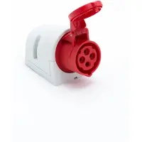ELTECO CEE vægudtag 16A 4P - 6h, IP44