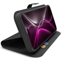 SBS Wallet Smart Case til iPhone 18 Pro Max med lommebog og stativ – sort