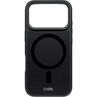 SBS D3O Force-etui til iPhone 18 Pro Max, kompatibelt med MagSafe – sort