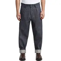 G-Star The Ignaz- Correct Pleated Selvedge Chino Relaxed - Dark blue - Men