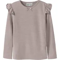 Name It Mini Bluse - Uld - NmfWyla - Violet Ice - - 3 år (98) - Bluse