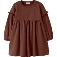 Lil´ Atelier Kjole - NmfThoro - Mahogany - - 5 år (110) - Kjole