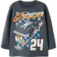 Name it Bluse - Hotwheels - NmmSteven - Ombre Blue - - 6 år (116) - Bluse