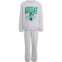 Adidas Træningsdragt 'x Minecraft' koboltblåt / aqua / grå-meleret / grøn