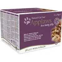 Applaws Økonomipakke: 24 x 70 g i bouillon - Mix Fisk: 4 varianter