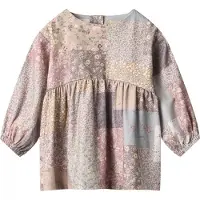 Wheat Kjole - Herdis - Patchwork Flowers - - 1 år (80) - Kjole