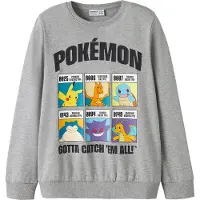 Name it Sweatshirt 'NKMStus Pokemon' grå