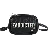 Zadig & Voltaire Skuldertaske/Bæltetaske - Sort m. Tekst - - OneSize - Skuldertaske