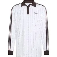 Adidas Originals LANGÆRMET POLOTRØJE MED NÅLESTRIBER, størrelse Small