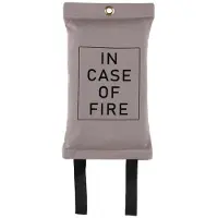4Living Brandtæppe »In Case Of Fire« 120 x 180 cm – Brungrå / Slukketæppe / Brandsikring til køkken og hjem