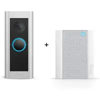Ring Video Doorbell Pro 2 - Dørringeklokke - trådløs - 802.11a/b/g/n/ac - 2.4 Ghz, 5 GHz - satinnikkel