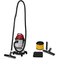 Einhell TC-VC 3055 S, 950 W, Beholder vakuum, Tør&våd, Støvpose, 30 L, Filtrering
