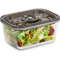 Caso | Stiklinis vakuuminis indas su plastikiniu dangteliu | VacuBoxx Eco L | Skaidrus