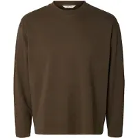 Selected Bluser & t-shirts 'SLMTAJ' brun