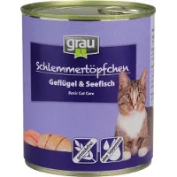 Grau Økonomipakke: 24 x 800 g Adult kornfri dåser - Fjerkræ & Havfisk