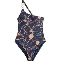 Next Badedragt beige / navy / lyseblå / brun