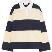 Bershka Shirts navy / pastelgul / hvid