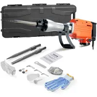 Vevor Nedbrydningshammer Demolition Jack Hammer Betonhammer 2200W elektrisk hammer 2 mejselbits