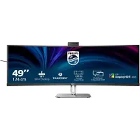 Philips 49B2U6903CH - 6000 Series - LED-skærm - kurvet - 49 (48.8 til at se) - 5120 x 1440 SuperWide @ 100 Hz - VA - 500 cd/m² - 3000:1 - DisplayHD
