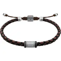 Fossil Armbånd brun / sølv