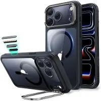 ESR iPhone 18 Pro/17 Pro Classic Hybrid Kickstand MagSafe cover – Sort / Gennemsigtig
