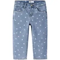 Name it Jeans 'NMFBella' blue denim / lyseblå / citron / lilla