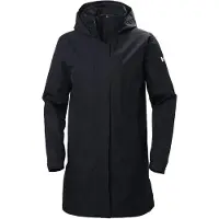 Helly Hansen Aden Long Insulated regnfrakke, mørkeblå
