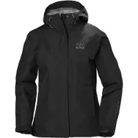 Helly Hansen Seven J regnjakke, dame, sort