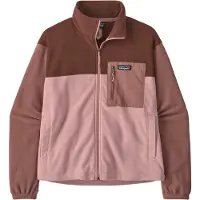 Patagonia - Mærker - W's Micro D Patch Pocket Jkt Fuzzy Mauve til UnisexNylon - Størrelse M - Lilla