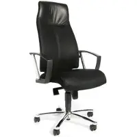 Topstar kontorstol High Sit up, sort, inkl. faste armlæn A1, mål: (B)480 x (T)460 x (H)440 - 520 mm (SU39A-BG0)