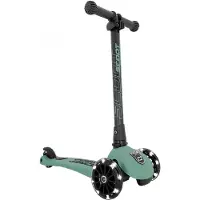 Scoot & Ride Highway Kick 3 - LED - Forest - - OneSize - Løbehjul