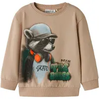 Name it Sweatshirt pastelblå / brokade / grå