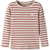 Name It Mini Bluser & t-shirts 'NMFOLYCCA' greige / rød