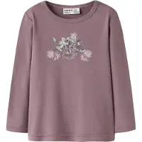 Name It Mini Bluse - Uld - NmfWillitus - Toadstool/Flower Bouquet - - 4 år (104) - Bluse