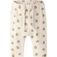 Lil´ Atelier Bukser - NbmGayo - Turtledove/Pumpkin - - 1 år (80) - Bukser - Bomuld
