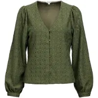 Object V-udskæring Puf Bluse