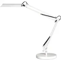 Unilux Bordlampe Unilux Swingo med fod & bordklemme hvid