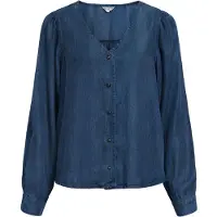 Object V-udskæring Knap Bluse