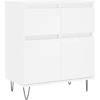 vidaXL skænk 60x35x70 cm konstrueret træ hvid