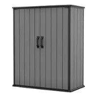 Keter DOMEK skur til opbevaring i haven 140x73,6x170,4cm Premier TALL