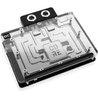 Alphacool 10260, Bagplade, Aluminium, Krom, Kobber, Sort, Krom, 3-Pin JST, 1/4, 60 °C
