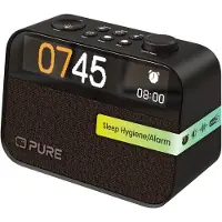 Pure Moment - Clock-radio - 5 Watt - intet operativt system - kaffe sort