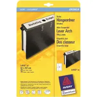 Avery - Rygmærkat til mappe - for A4 (210 x 297 mm) - hvid (pakke med 75)