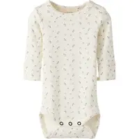 Name it Lil' Atelier Body l/æ - Rib/Modal - Noos - NbfGago - Coconut Mil - - 1 år (80) - Body L/Æ