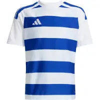 Adidas T-shirt - Hooped26 - Hvid/Royal Blue - - 10 år (140) - T-Shirt